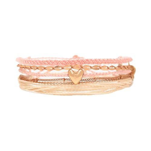 Pura Vida Bracelet Lotta Love Bracelet Stack, 3 Stackable Bracelets for Women | Amazon (US)