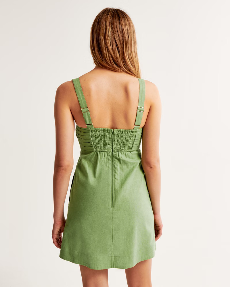 Emerson Linen-Blend Skort | Abercrombie & Fitch (US)