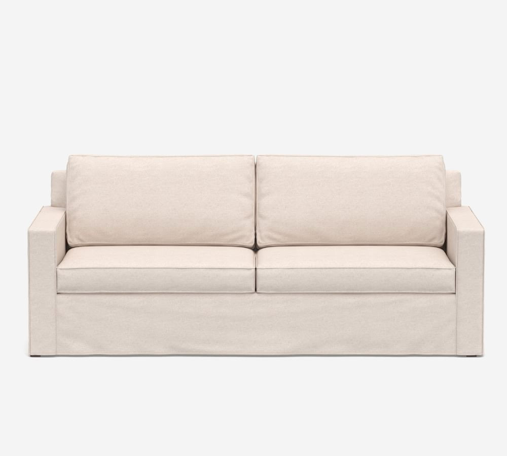 Cameron Square Arm Deep Seat Slipcovered Sofa | Pottery Barn (US)