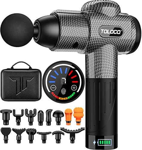 TOLOCO Massage Gun, Upgrade Percussion Muscle Massage Gun for Athletes, Handheld Deep Tissue Mass... | Amazon (US)