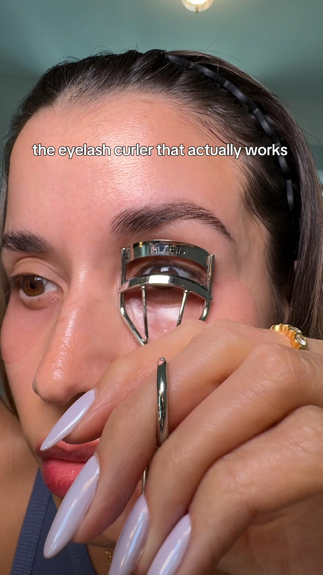 The best eyelash curler! All day hold 

eyelash curler, best eyelash curler, drugstore eyelash curler, lash curler dupe, curls all day, no crease lash curler, lash lift effect, wide lash curler, silicone pad curler, eye makeup essentials, makeup must haves, LTK finds, shop my LTK, beauty hacks, everyday makeup routine, TikTok made me buy it