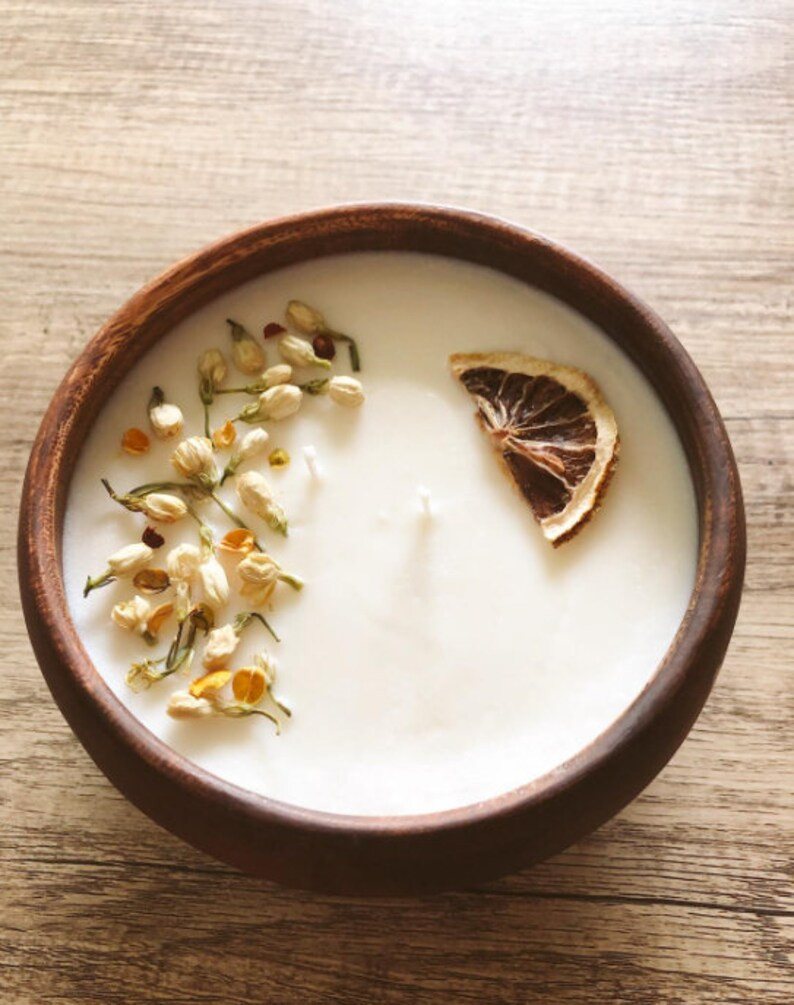 Citronella Soy Wax Candle 100% albizia Reusable Wood Bowl  | Etsy | Etsy (US)