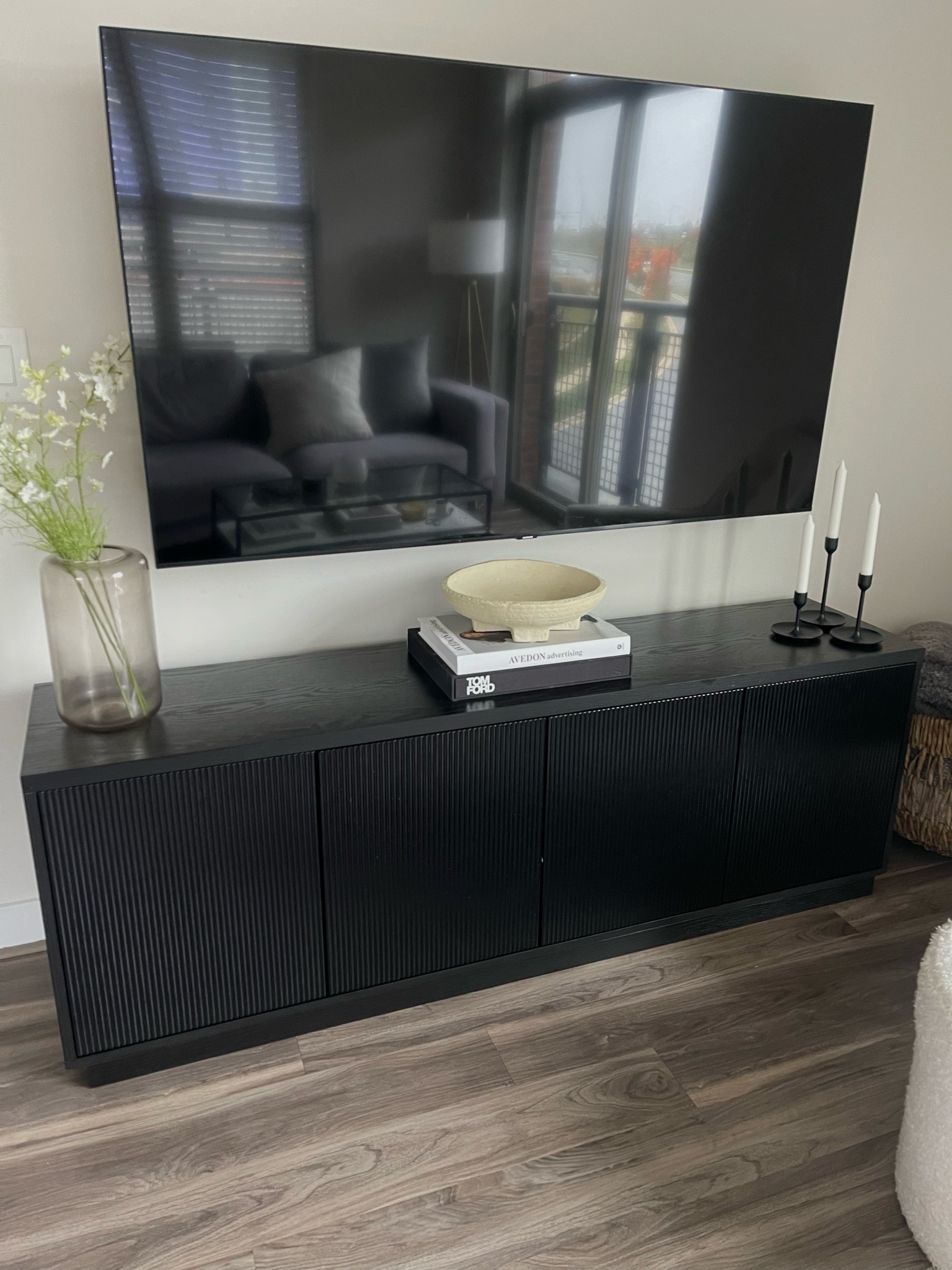 New tv stand 🖤

#LTKhome