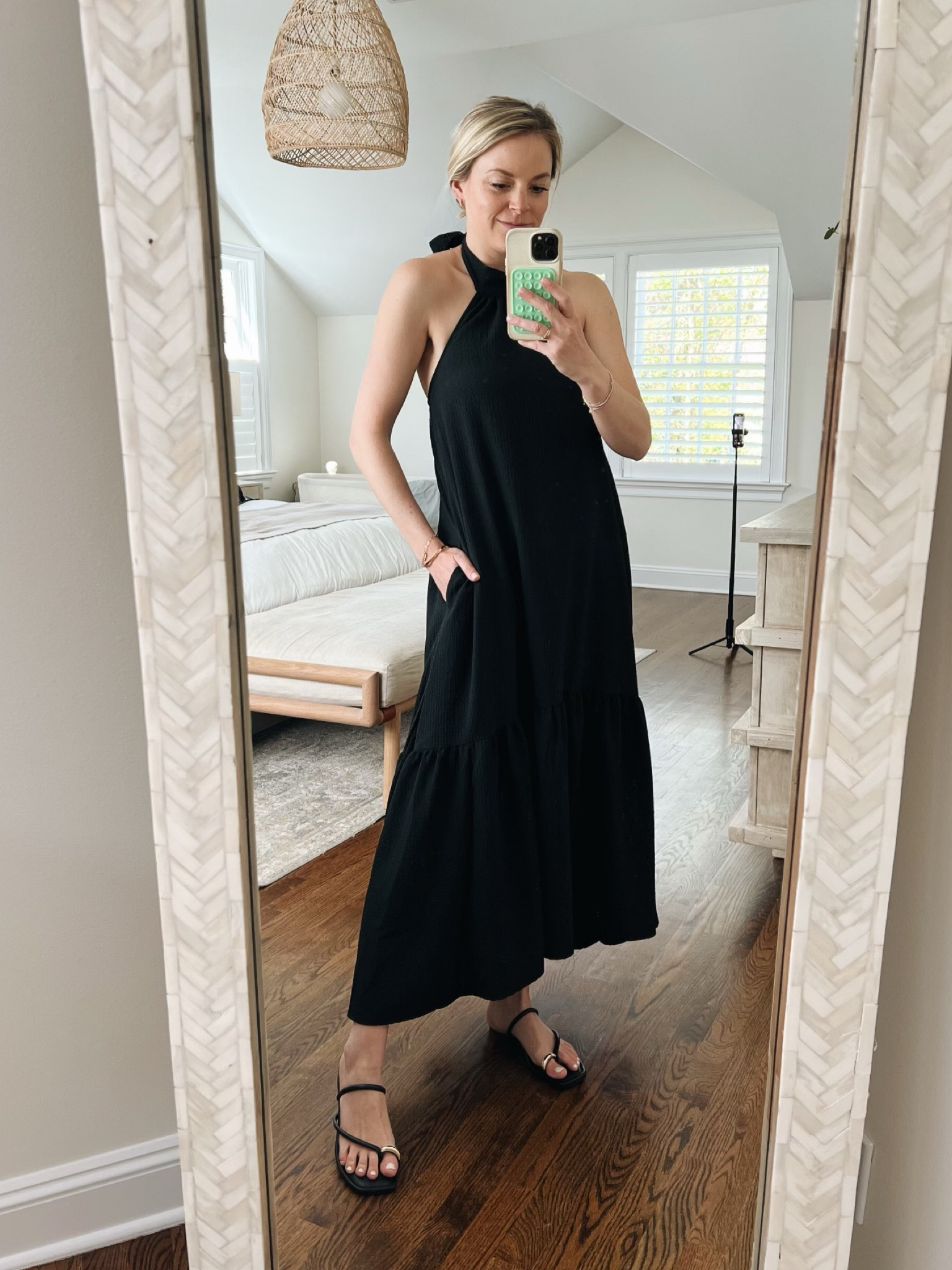 a new day black maxi dress Women's Long Sleeve Sheer Maxi Sweater Dress