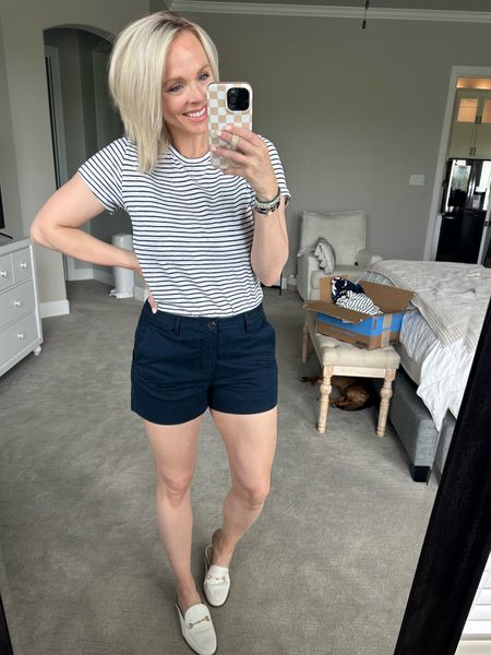 The cutest new Walmart arrivals! Wearing a medium in the tee, 6 in the shorts. So cute together! Perfect spring outfit 

#LTKstyletip #LTKfindsunder50