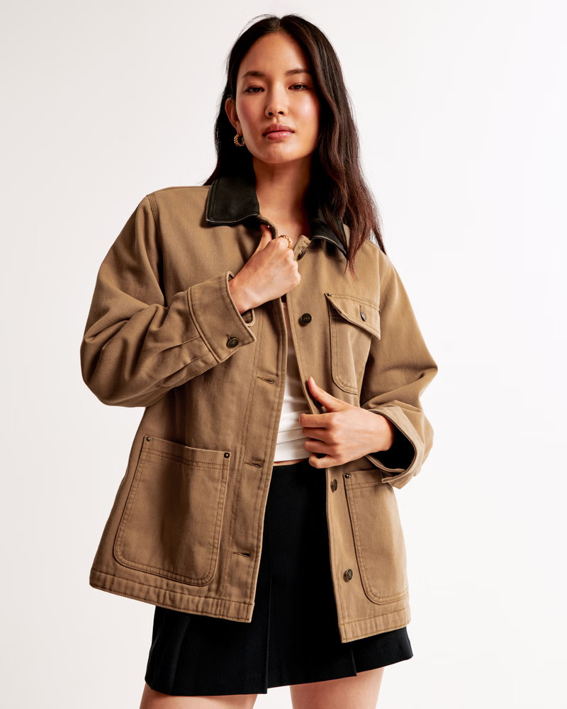 Women's Workwear Jacket | Women's New Arrivals | Abercrombie.com | Abercrombie & Fitch (US)