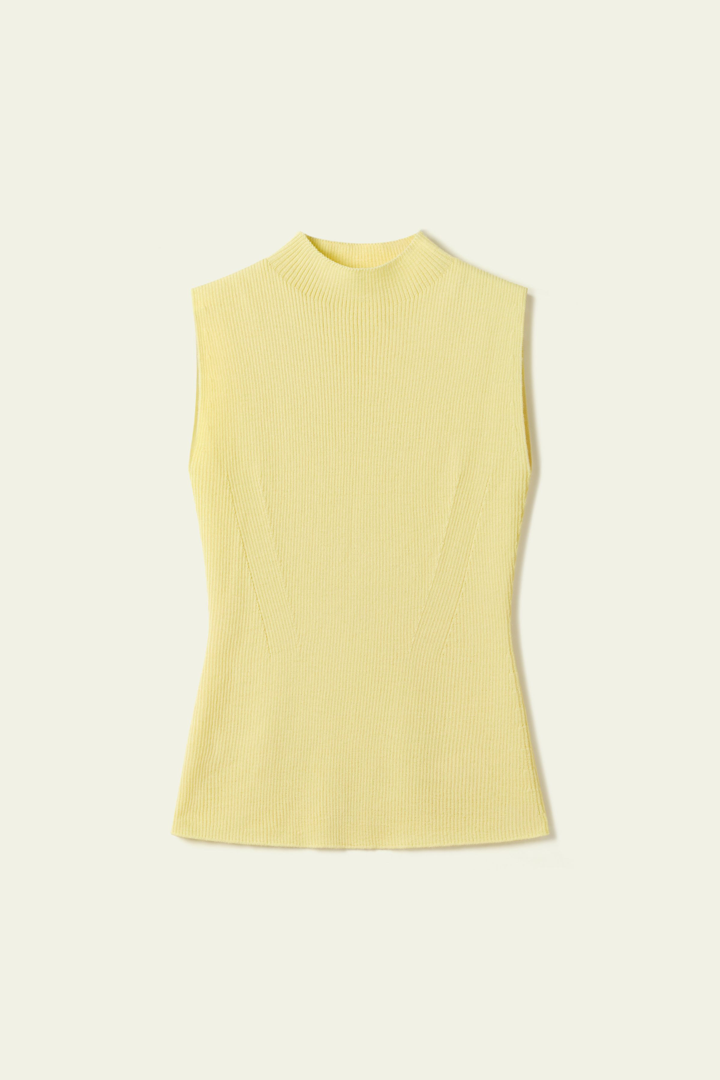 Seamless Knit Washable-Wool Vest | LILYSILK