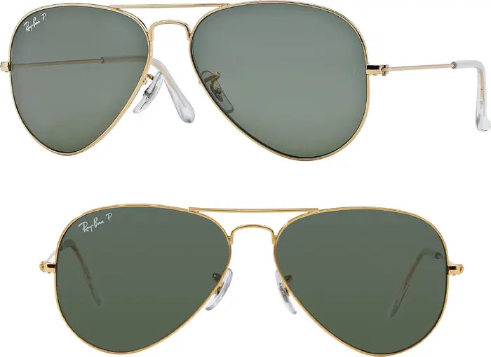 Original 62mm Oversize Polarized Aviator Sunglasses | Nordstrom