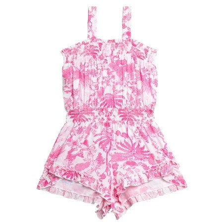 Jessica Simpson Girls' Coverup Romper, Sizes 4-16 | Walmart (US)