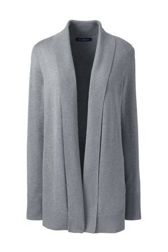 Women's Cotton Modal Shawl Collar Cardigan Sweater | Lands' End (US)