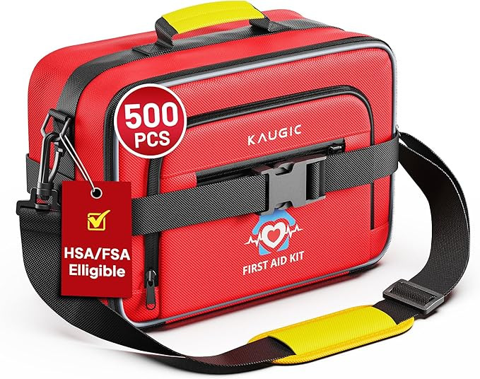 500 PCS First Aid Kit for Car Home Businesses, Well-Organized Emergency Kit, Survival Trauma Wate... | Amazon (US)