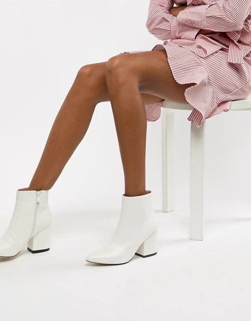 RAID Kola White Ankle Boots | ASOS US