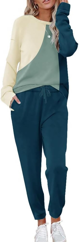 ETCYY NEW Lounge Sets for Women Two Piece Outfits Sweatsuits Sets Long Pant Loungewear Workout At... | Amazon (US)