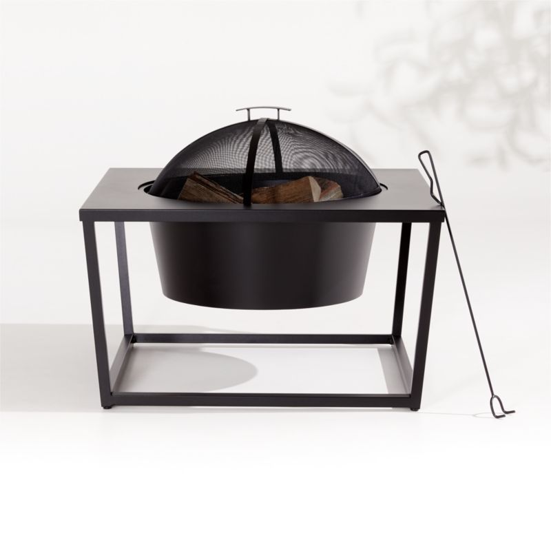 Tremont Outdoor Patio Firepit + Reviews | Crate and Barrel | Crate & Barrel