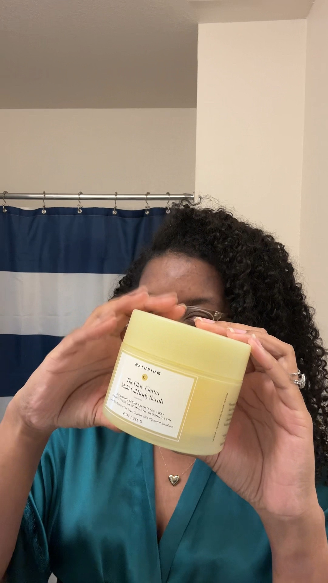 I love a good body scrub and this one by Naturium did not disappoint. 

It’s a sugar scrub that doesn’t scrape my skin, but still leaves it super smooth after using it. 

It has the same lightweight oil scent as the rest of the glow getter line. A little goes a long way so it’ll last you awhile!

#LTKgrwm #LTKselfcare