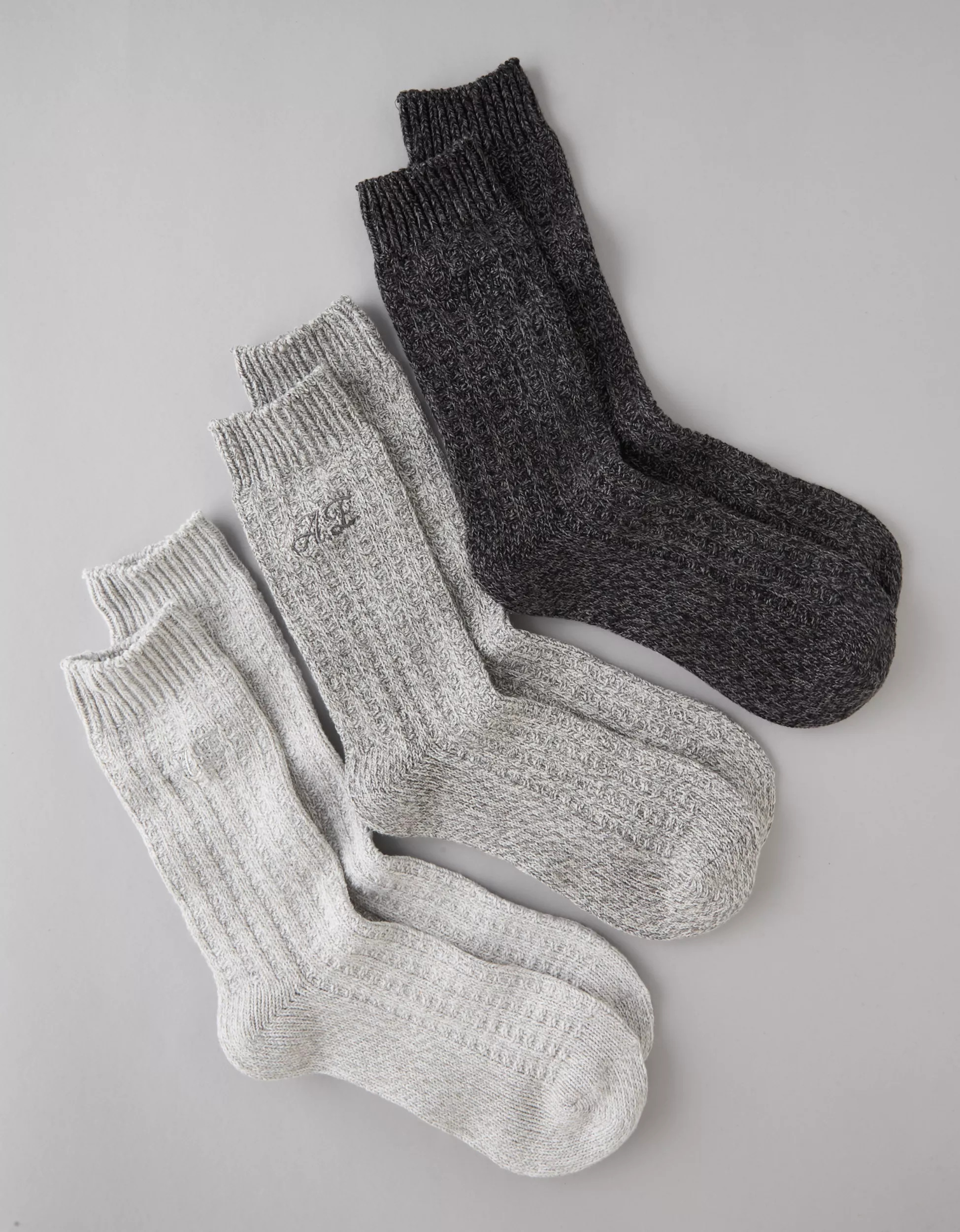 AE Waffle Crew Socks | American Eagle Outfitters (US & CA)