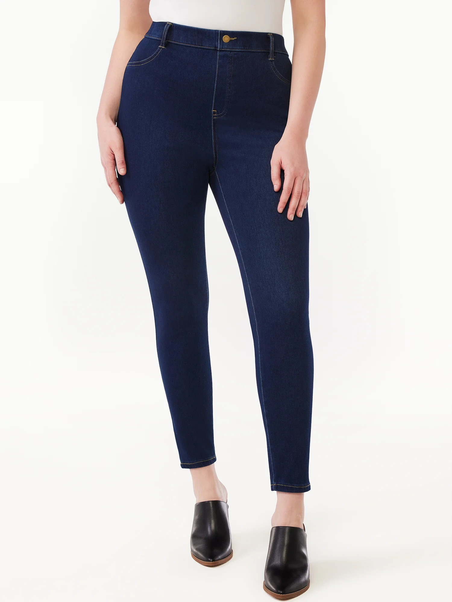 Time and Tru Women's High Rise Jeggings, 29" Inseam, Sizes XS-XXXL | Walmart (US)