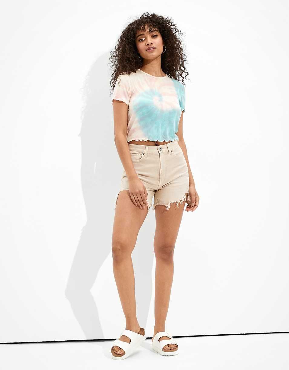 AE Highest Waist Denim Mom Shorts | American Eagle Outfitters (US & CA)