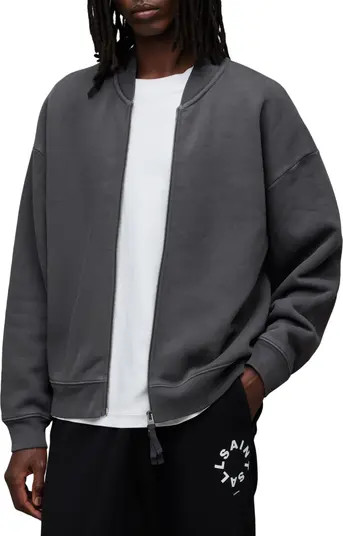 AllSaints Rocco Cotton Bomber Jacket | Nordstrom | Nordstrom
