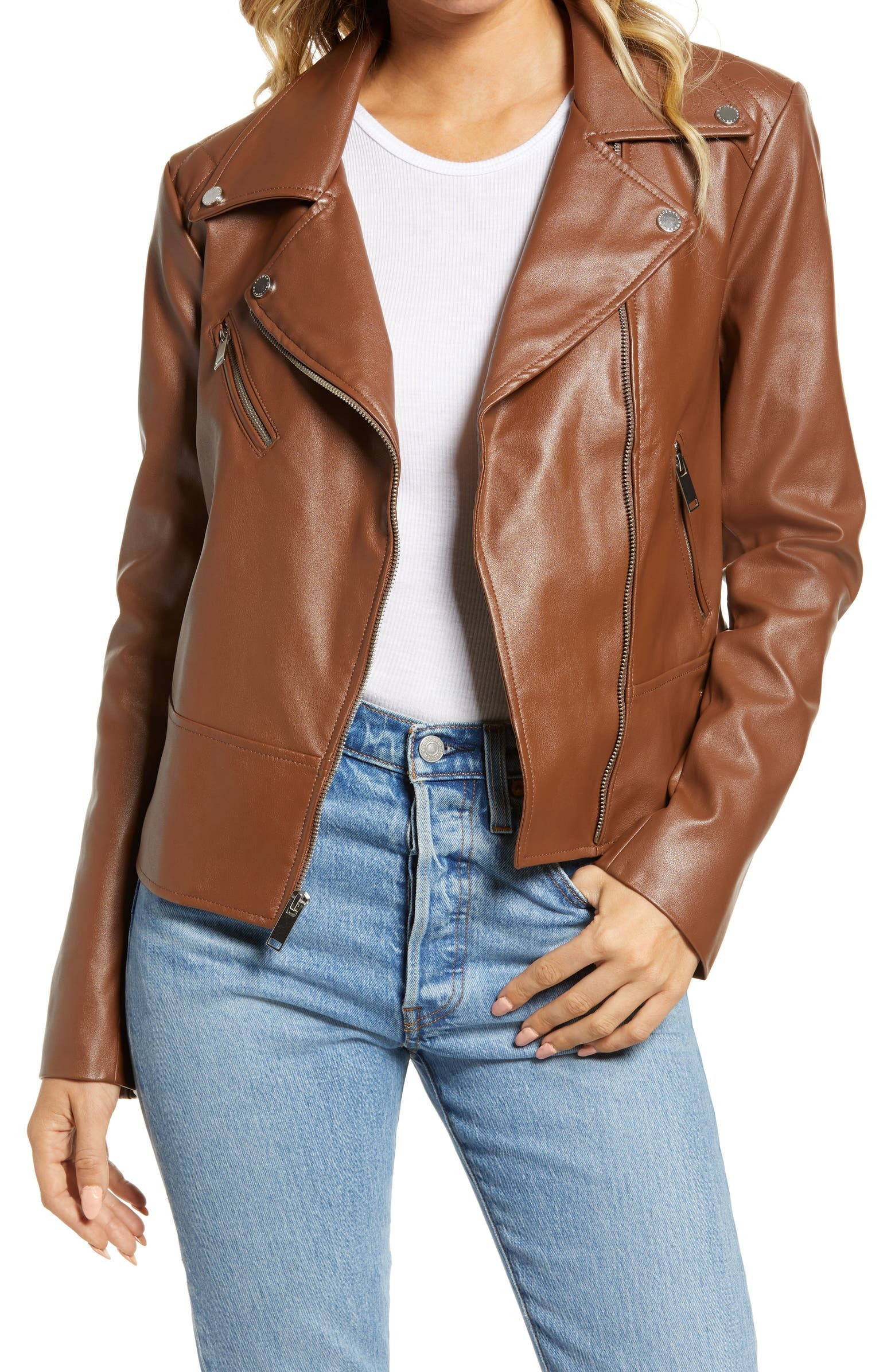 FAUX LEATHER MOTO JACKET | Nordstromrack | Nordstrom Rack