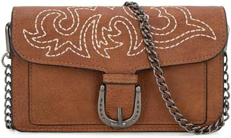 Montana West Small Crossbody Purse with Chain Strap Western Designer Clutch and Handbags for Wome... | Amazon (US)