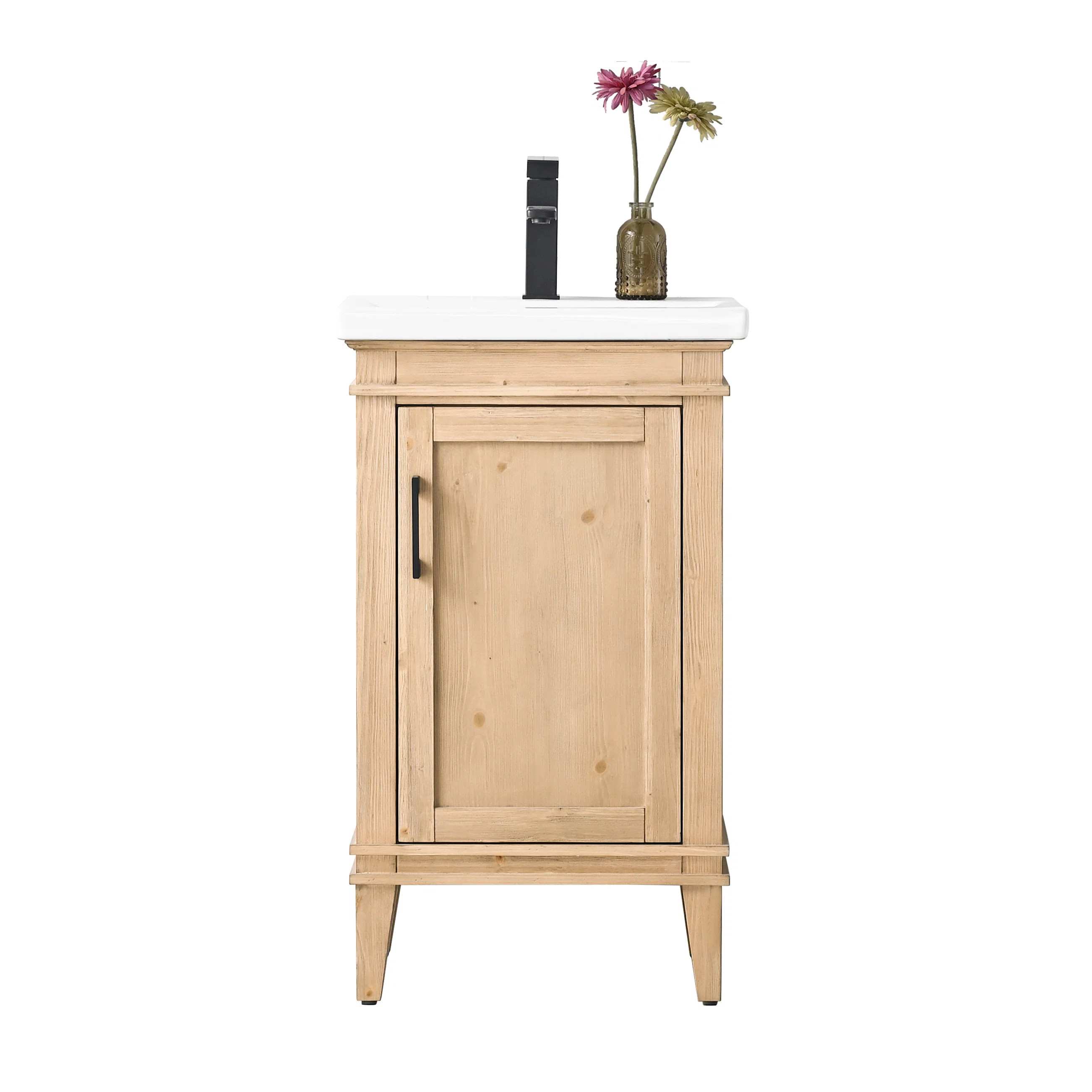 Reynaldo 20'' Single Bathroom Vanity with Porcelain Top | Wayfair North America