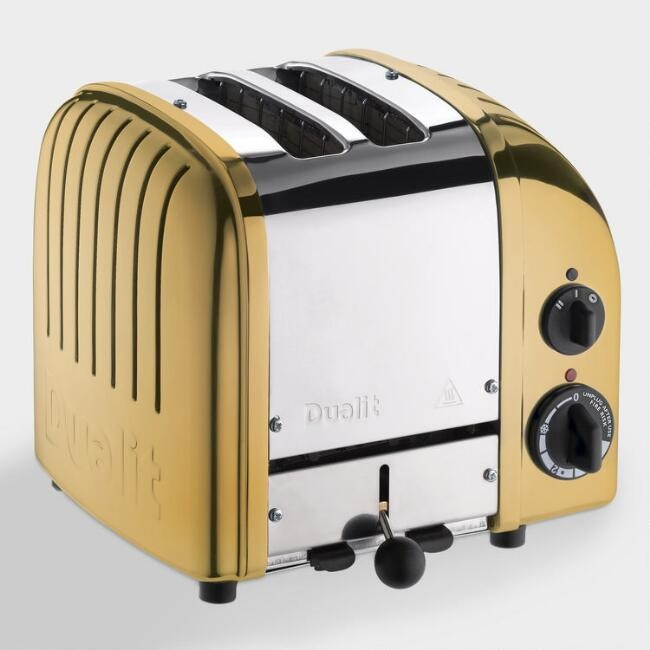 Dualit Brass New Generation Classic 2 Slice Toaster | World Market