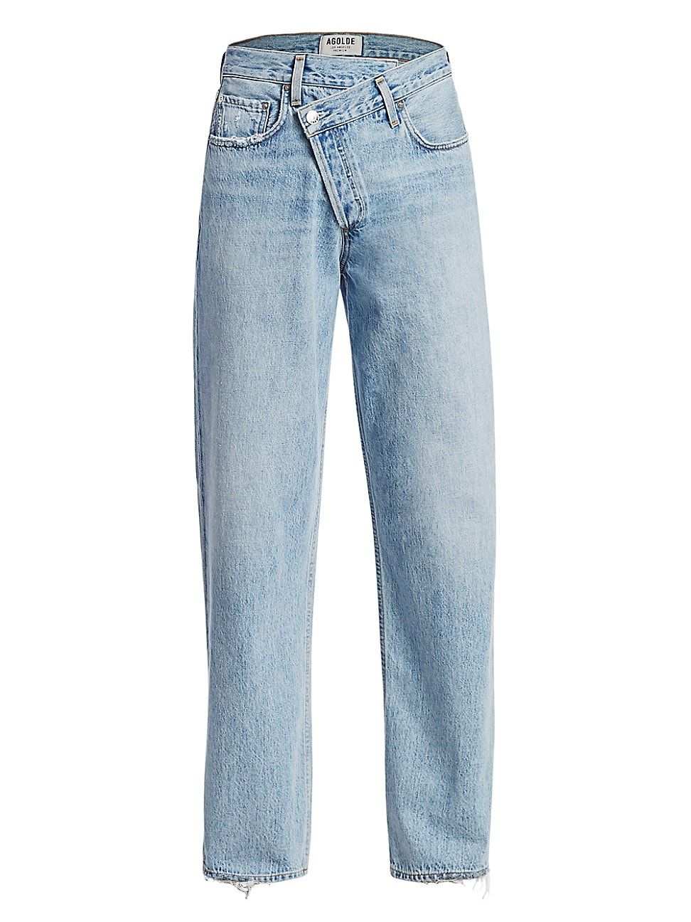 AGOLDE Mid-Rise Crisscross Upsized Jeans | Saks Fifth Avenue