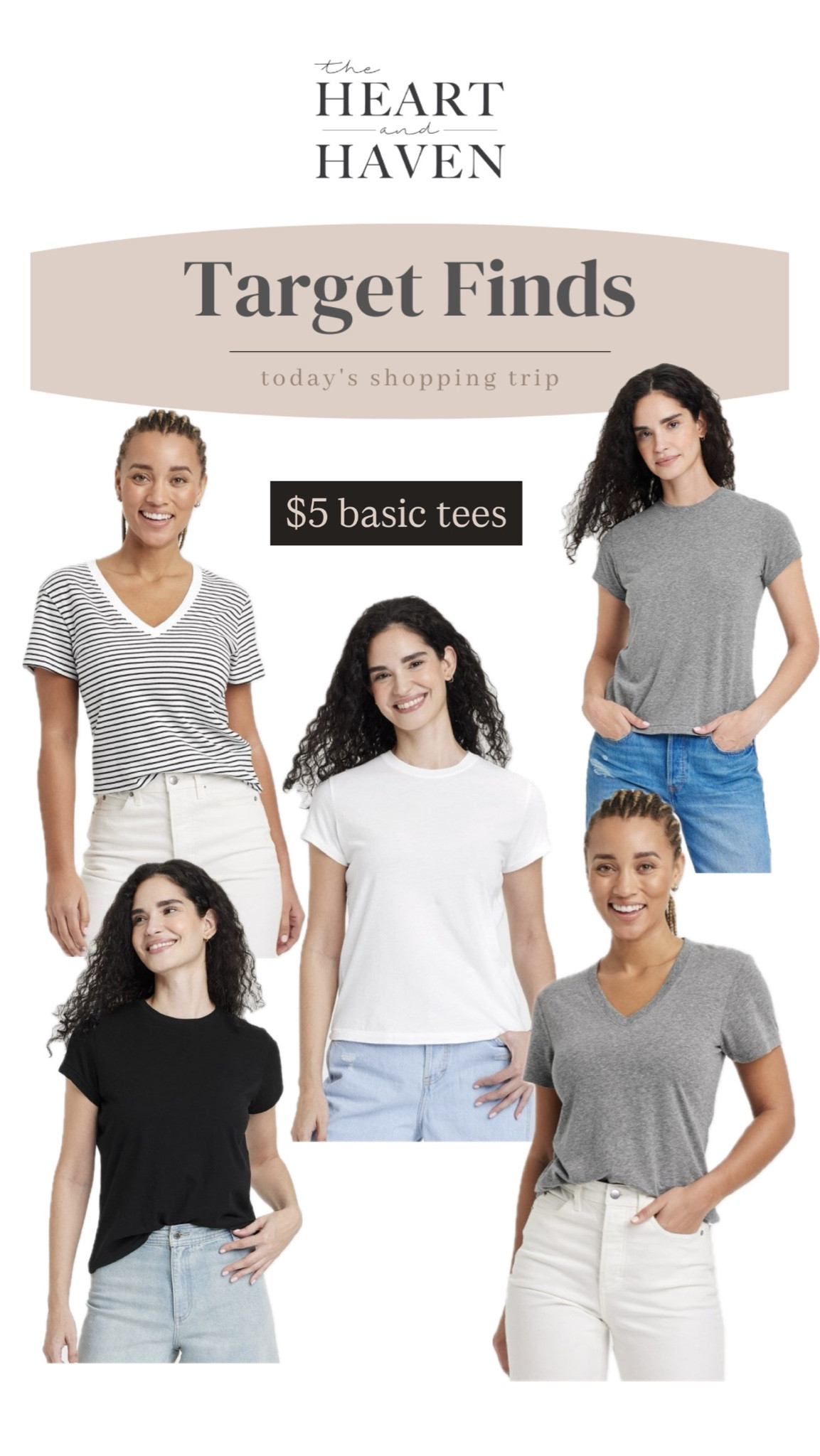 $5 basic tees! Stock up!