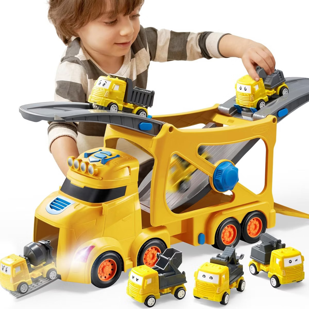 Joyfy Extra Large Toy Trucks for Toddlers, Construction Trucks for 2 3 4 Year Old kids with Siren... | Target