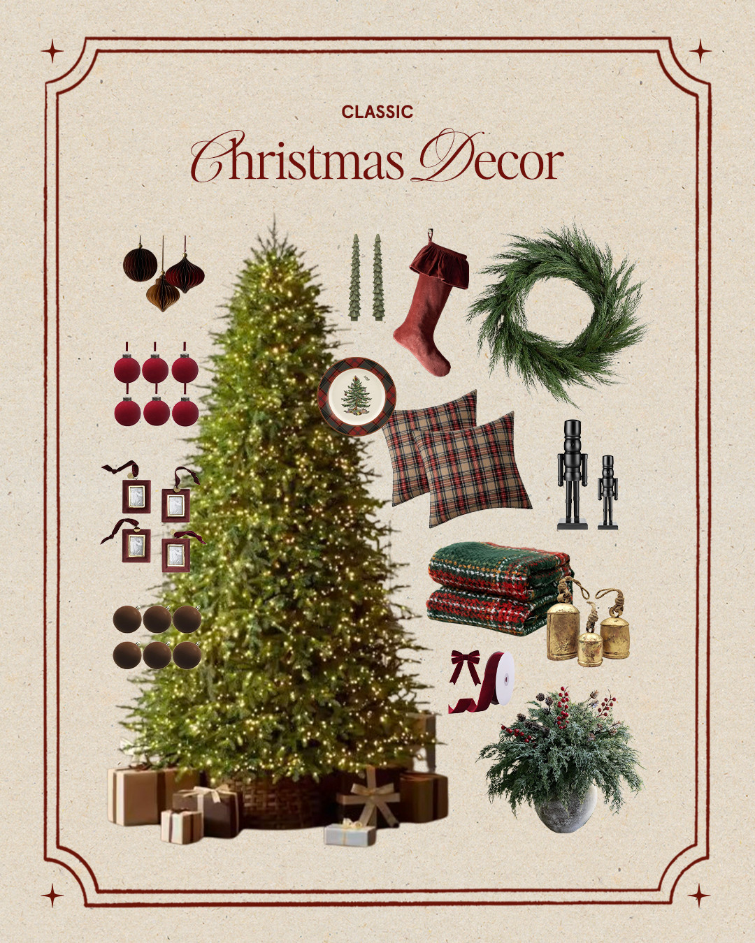 Classic Christmas Decor 

 #LTKHoliday #LTKSeasonal #LTKHome