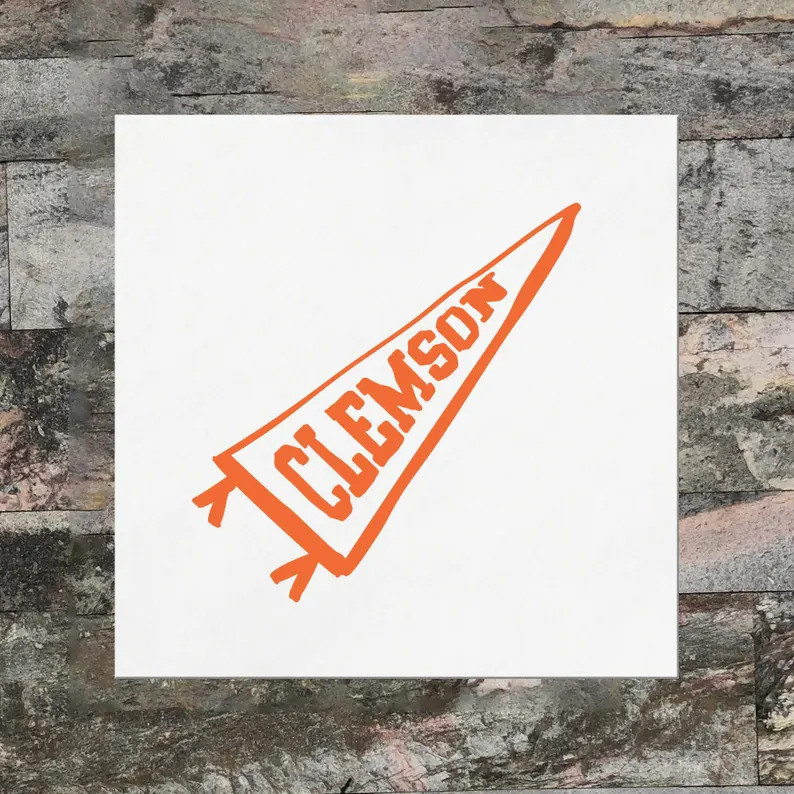 Clemson Cocktail Napkins – Pennant Party Decor for Tailgate, Graduation, or Game Day | Clemson ... | Etsy (US)