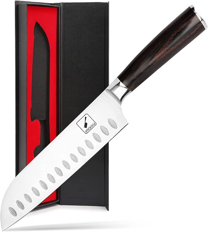 Santoku Knife - imarku 7 inch Kitchen Knife Ultra Sharp Asian Knife Japanese Chef Knife - German HC  | Amazon (US)