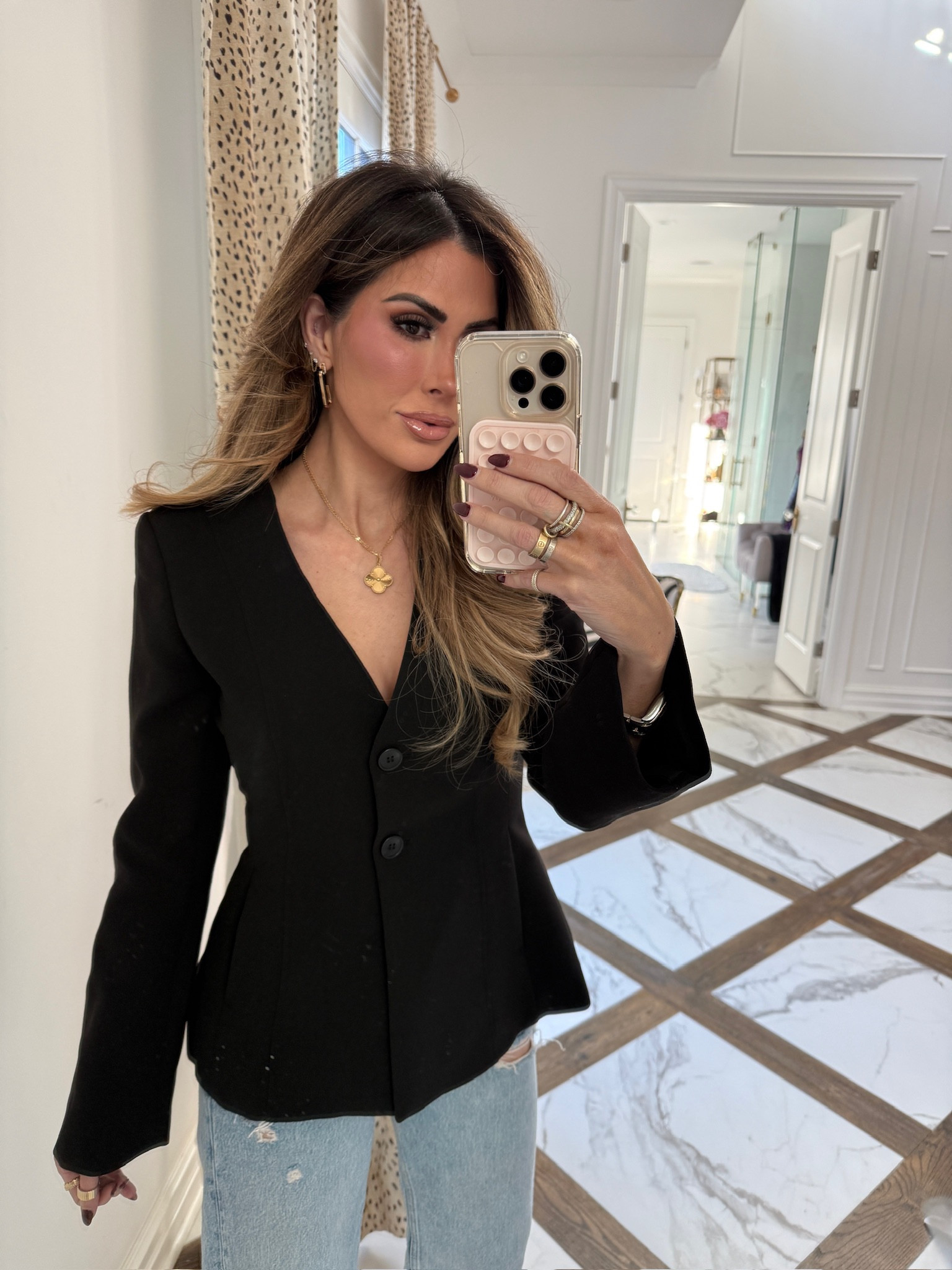 Wearing a size small in top! 
@dynamiteclothing #ad

Womens fashion, fall fashion, winter fashion, black top, dynamite fashion, date night outfit, Emily Ann Gemma 

#LTKStyleTip #LTKGiftGuide