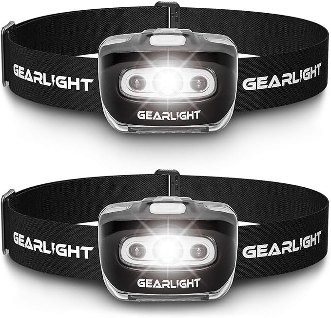 GearLight LED Headlamp Flashlight S500 [2 Pack] - Running, Camping, and Outdoor Headlight Headlam... | Amazon (US)