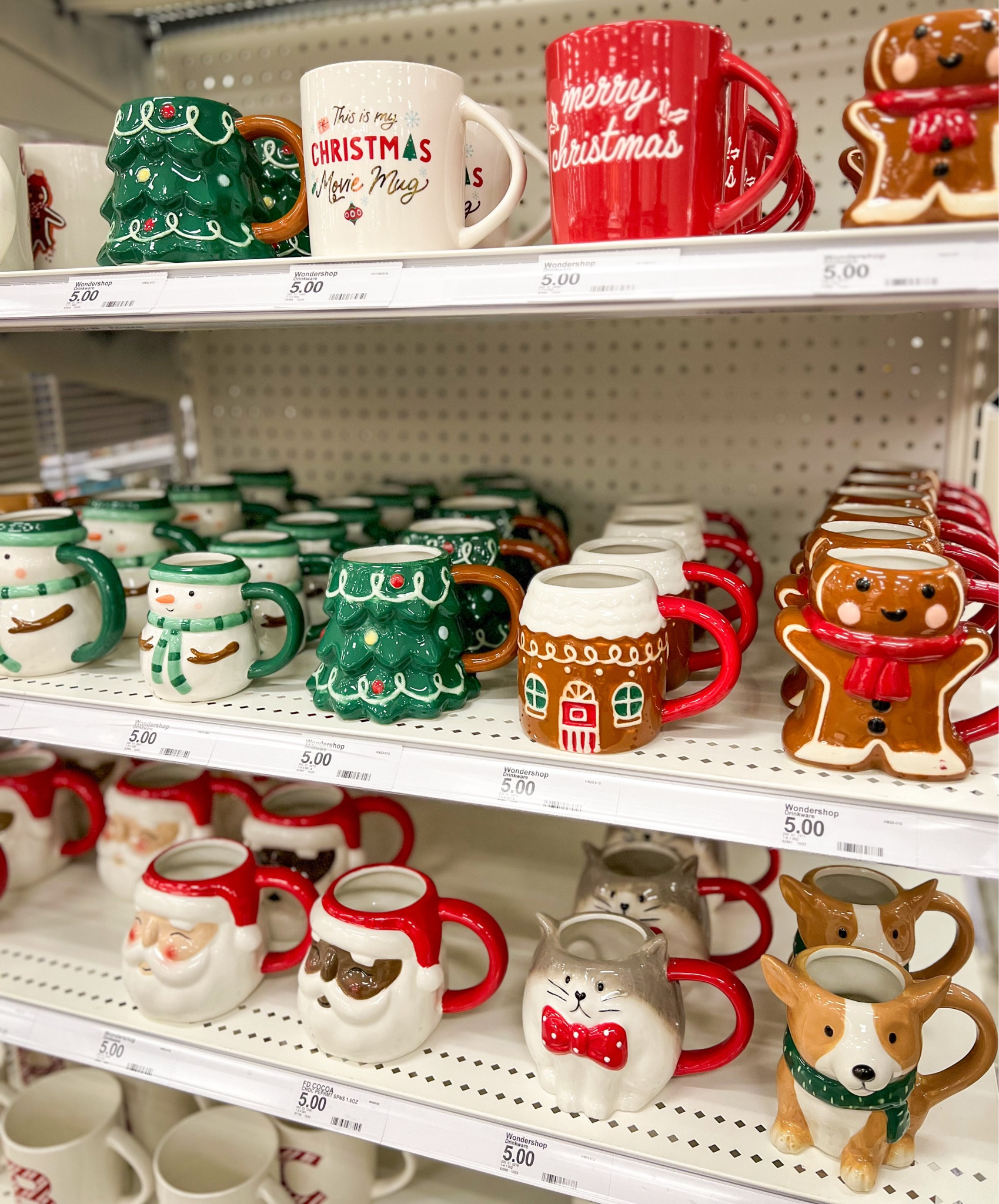 Christmas Wondershop Figural Shaped Mugs at Target.
S5 each
Gingerbread/ Merry Christmas / Mama Claus / Santa
Claus / Snowman / Drinkware / Stoneware
#christmas #target #targetminis

#LTKSeasonal #LTKHoliday #LTKhome