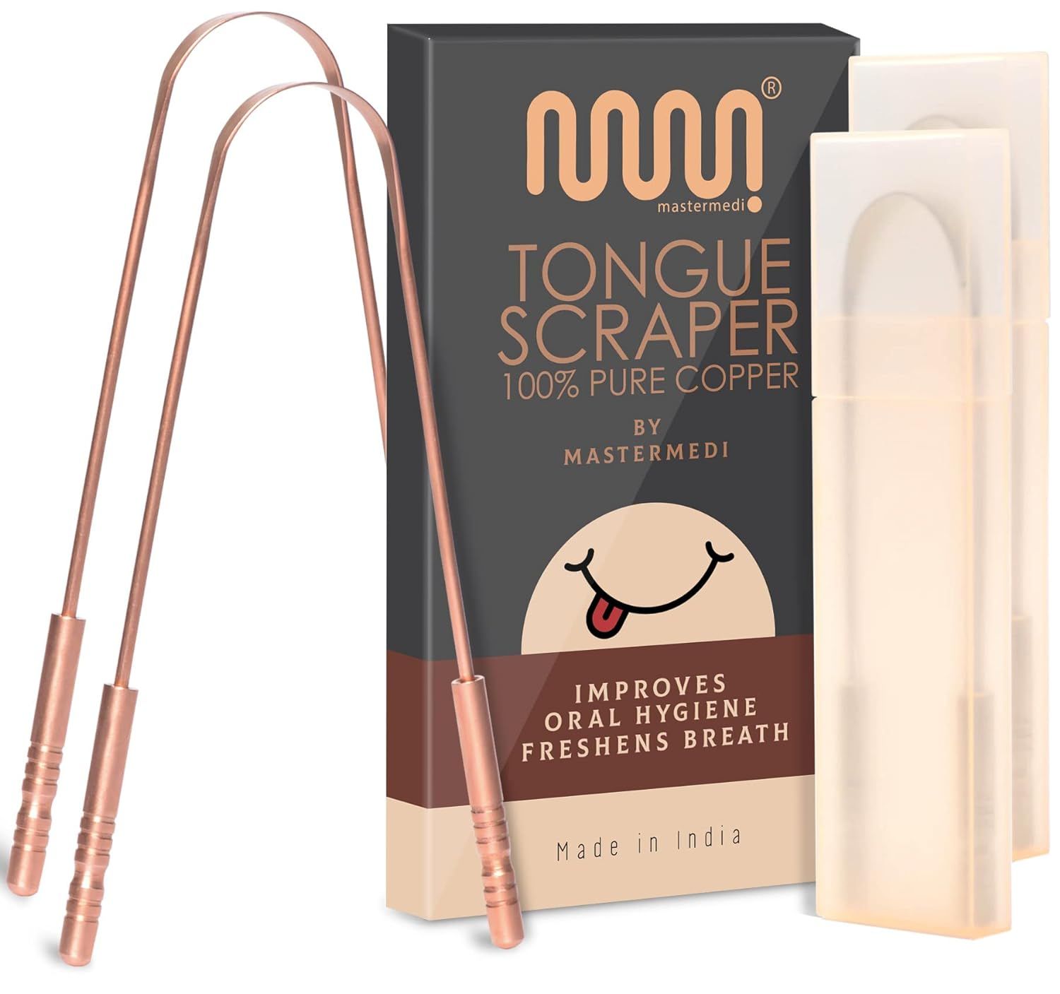 MasterMedi Tongue Scraper with Case Easy to Use Tongue Scraper for Adults, Tongue Cleaner for Ora... | Amazon (US)