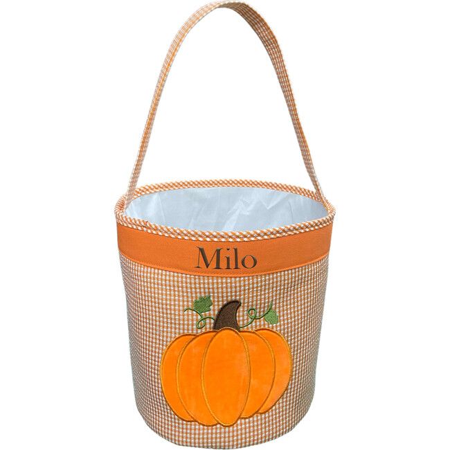 Personalizable Pumpkin Tote, Orange | Maisonette