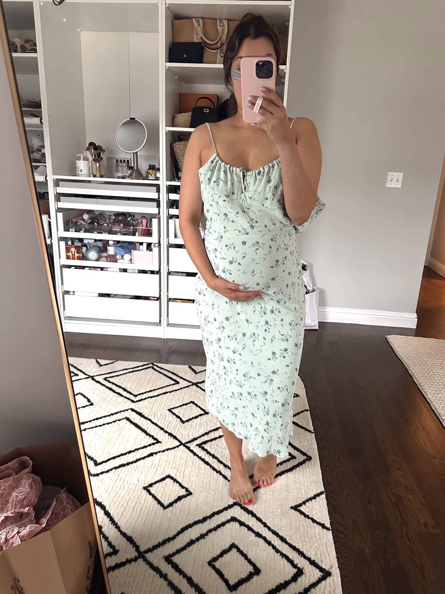 Baby shower dress try on! This one surprisingly fit the bump when I sized up!

#LTKBump