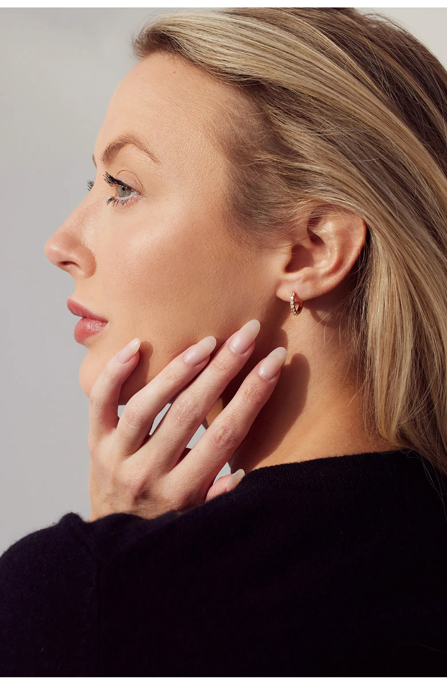 Crystal Huggie Hoop Earrings | Nordstrom