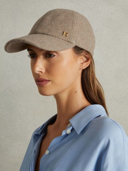 Fiona
                Wool Blend Flannel Baseball Cap | Reiss UK