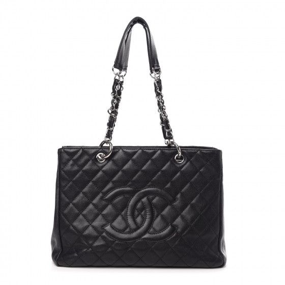 CHANEL

Caviar Quilted Grand Shopping Tote GST Black | Fashionphile