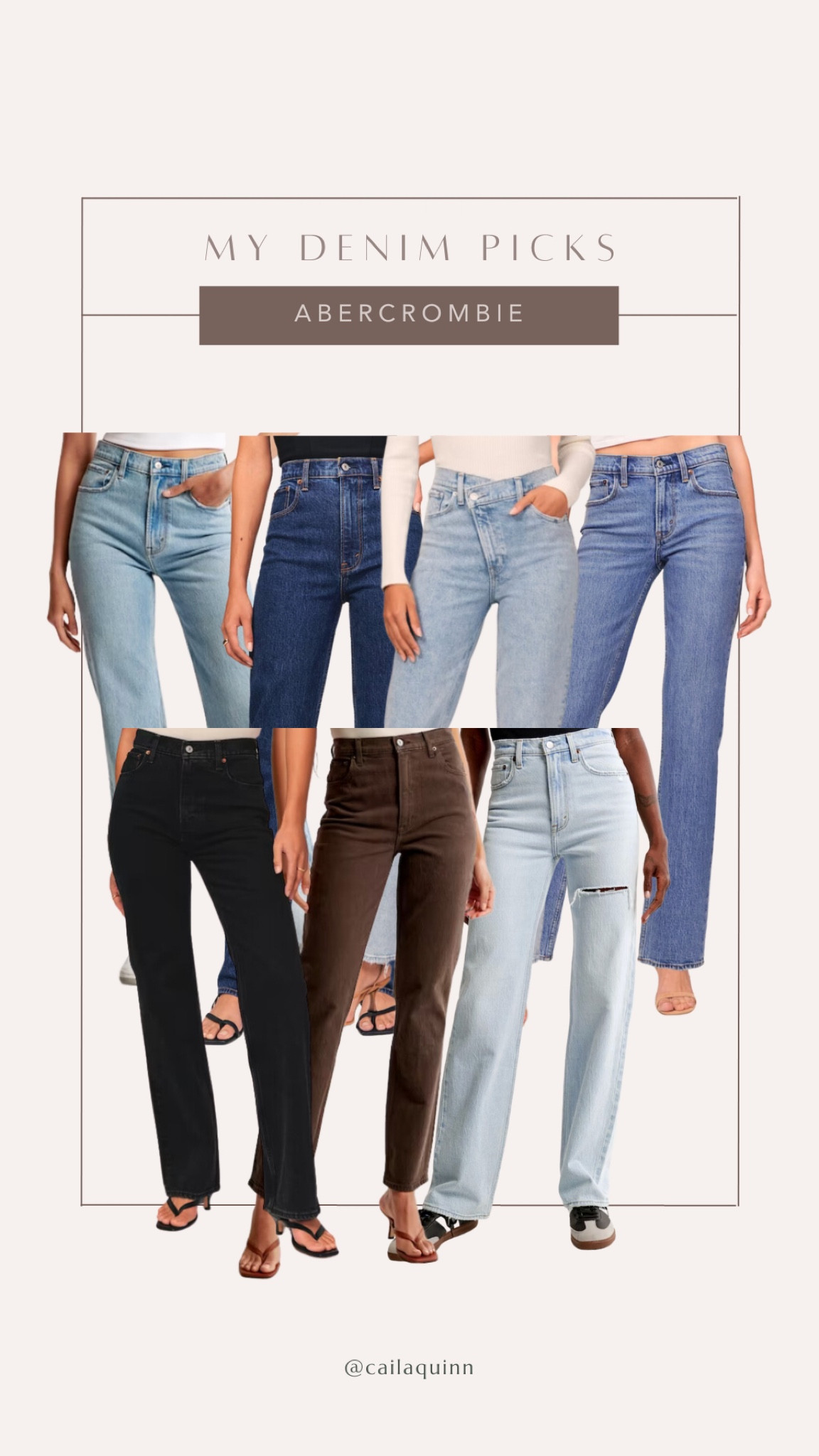 My favorite Abercrombie denim! 

#LTKSeasonal #LTKfindsunder100 #LTKstyletip