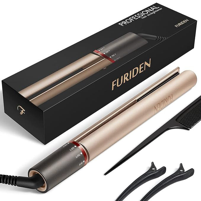 FURIDEN Hair Straightener, Flat Iron Hair Straightener, Hair Straightener and Curler 2 in 1, Flat... | Amazon (US)