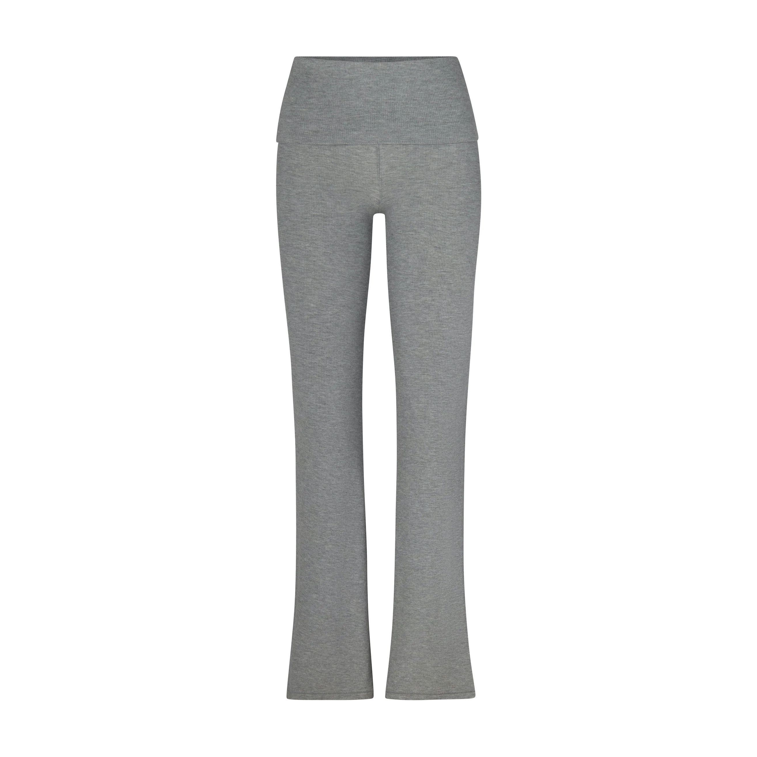 SOFT LOUNGE FOLDOVER PANT | HEATHER GREY | SKIMS (US)