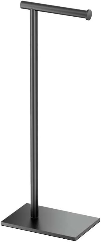 Gatco 1431MX Modern Square Base Toilet Paper Holder Stand, Matte Black, 22.25"H | Amazon (US)