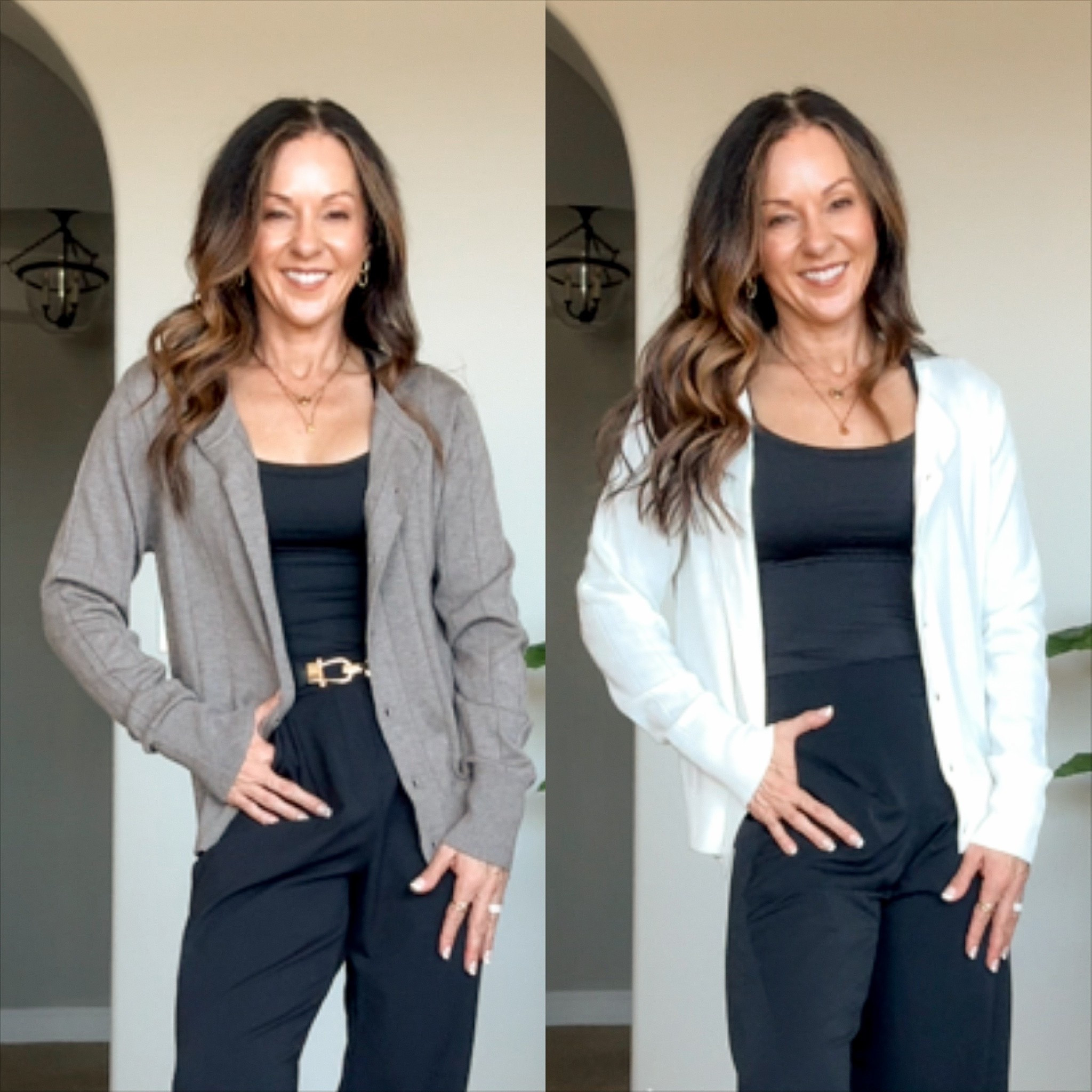 Premium soft wool cardigans that work with everything 🤍 Two knit styles, both easy to dress up for work or wear casually with denim.

Use code 2LUT7KZA for 10% off through Oct. 5! 

For reference: I’m 5’1”, 106 lbs. Wearing XS. Everything is unaltered.

wool cardigan, women’s cardigan, fall cardigan, cardigan outfits, fall workwear, office outfits, fall layering, wardrobe basics, over 50 fall outfit ideas, fashion over 50, petite fashion, everyday style

#LTKWorkwear #LTKPetite #LTKTravel