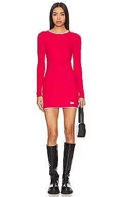 Alexander Wang Crewneck Dress in Barberry from Revolve.com | Revolve Clothing (Global)