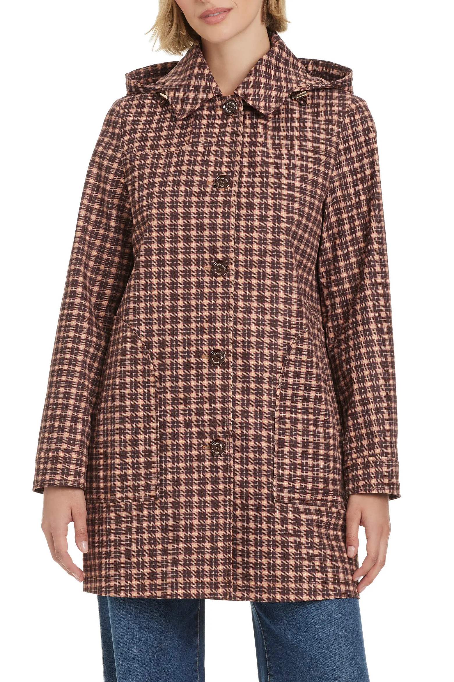Water Resistant Coat with Removable Hood (Women) | Nordstrom | Nordstrom