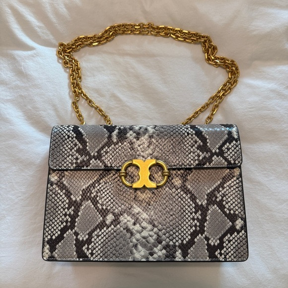 Tory Burch Gemini Snakeskin Handbag | Poshmark